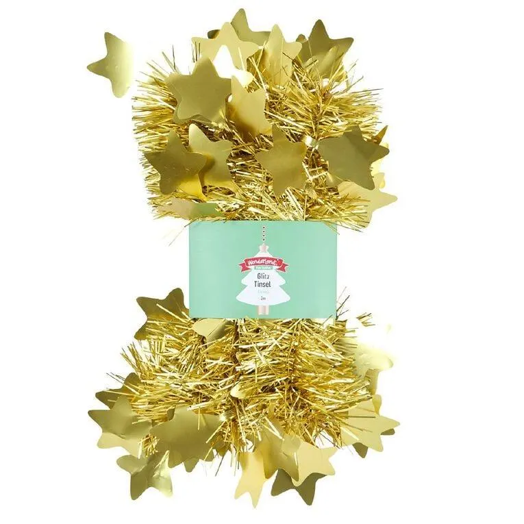 Wonderland Glitz Tinsel 2m Assorted 2m
