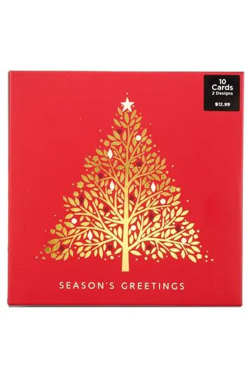 WHSmith Boxed Cards Forest Animals Pack of 10