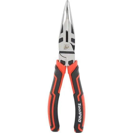 ToolPRO Long Nose Pliers Bent 200mm