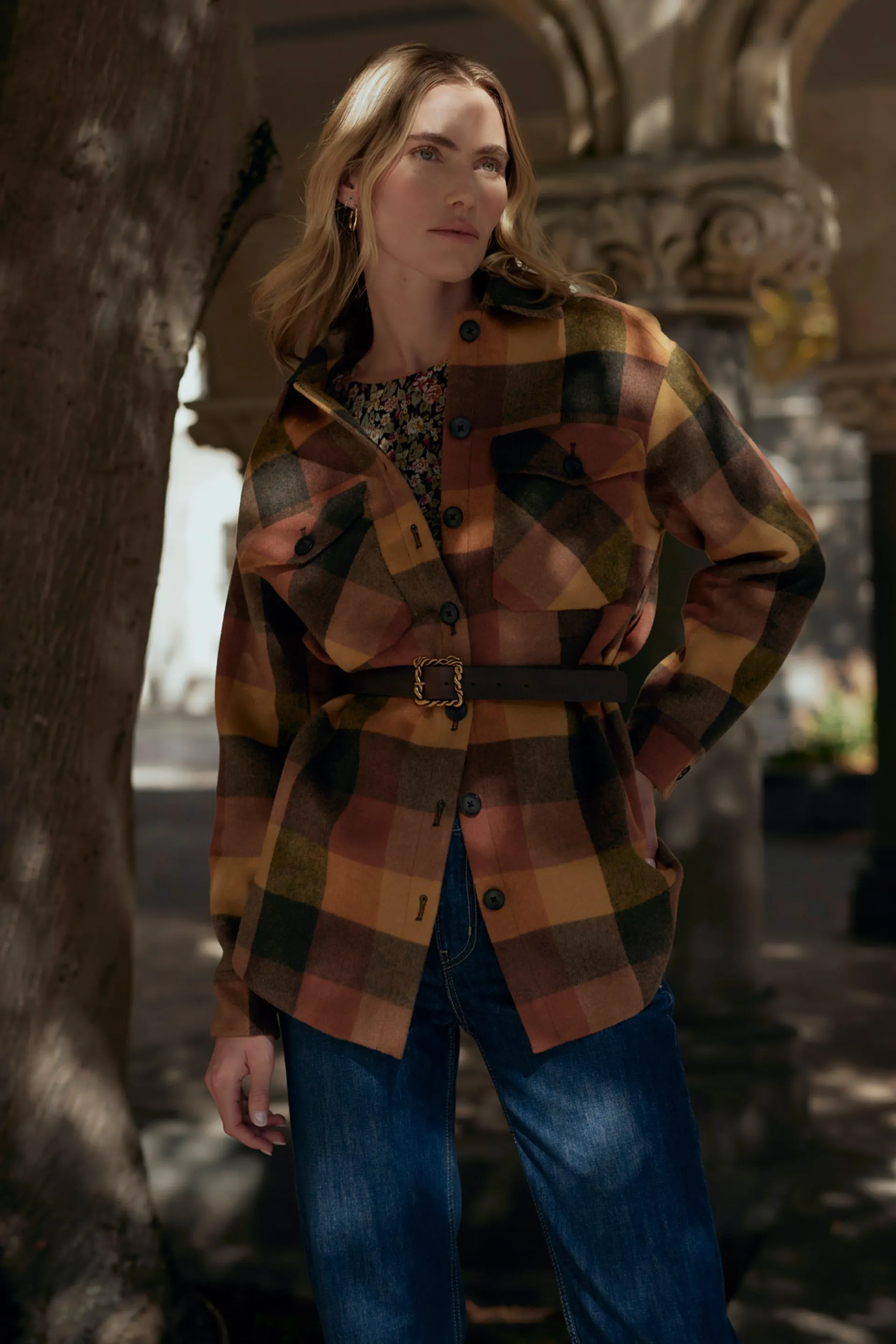 Cameron Check Coat