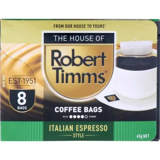 Robert Timms Coffee Bags Italian