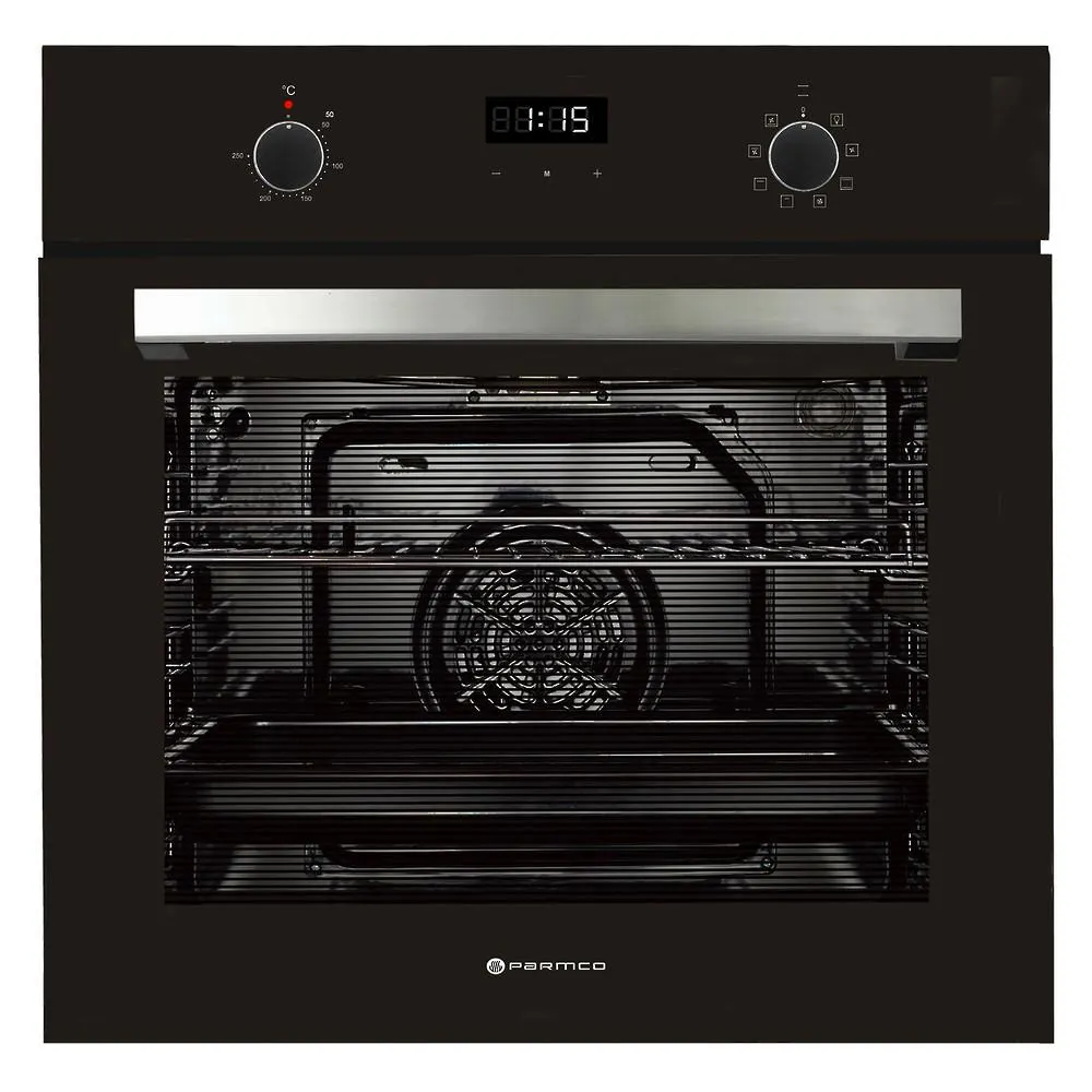 Parmco 60cm Black 8 Function Built-in Oven
