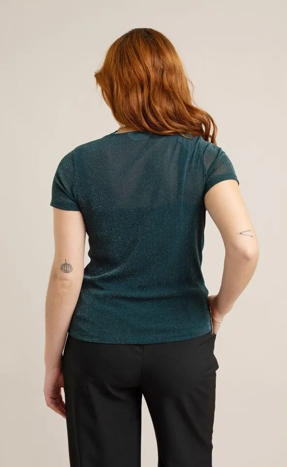Mesh Lurex SS Top