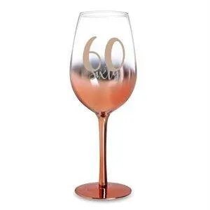 60 ROSE GOLD OMBRE WINE GLASS