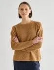 Jigsaw Christine Linen Blend Sweater, Gold