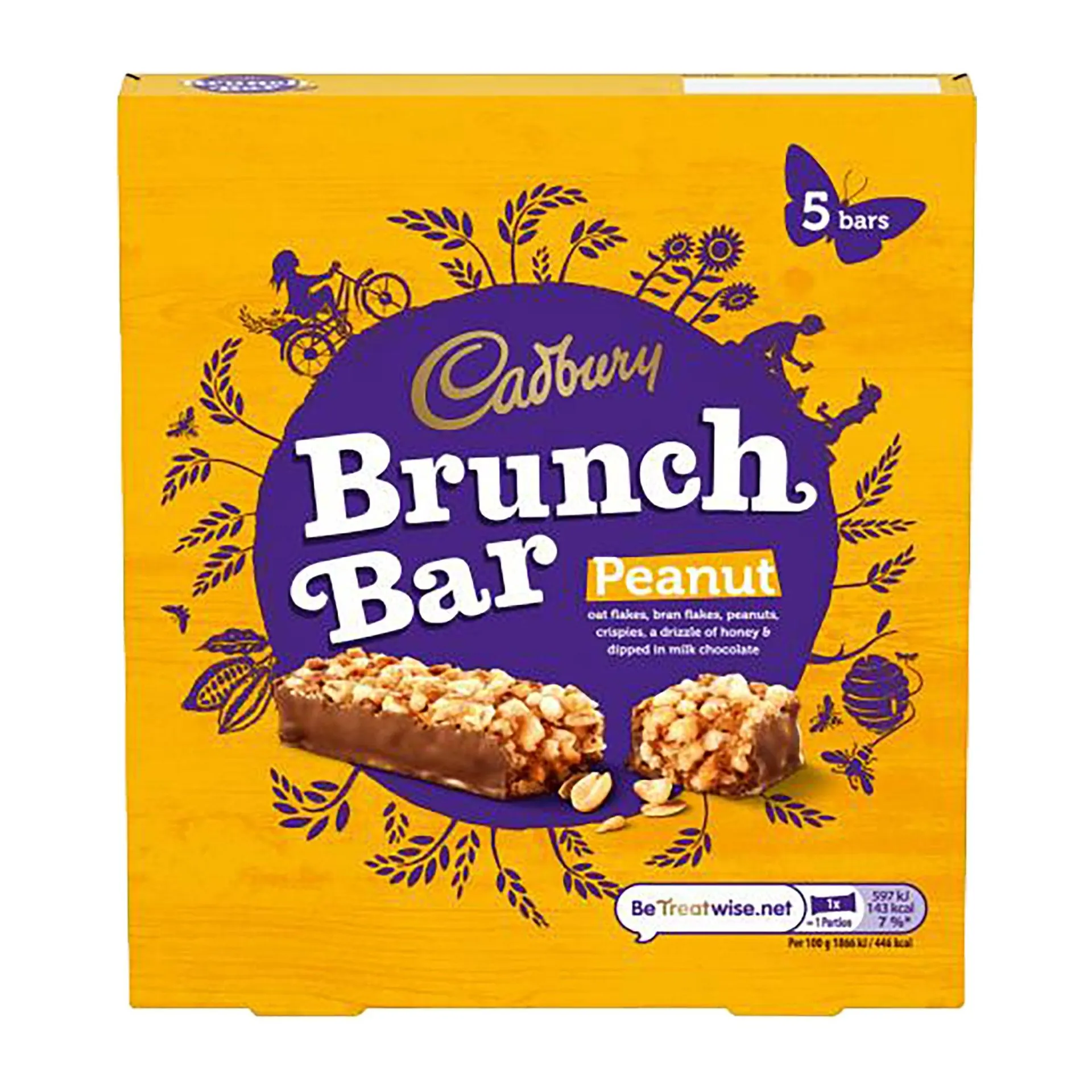 Cadbury Brunch Peanut 5Pk 160g