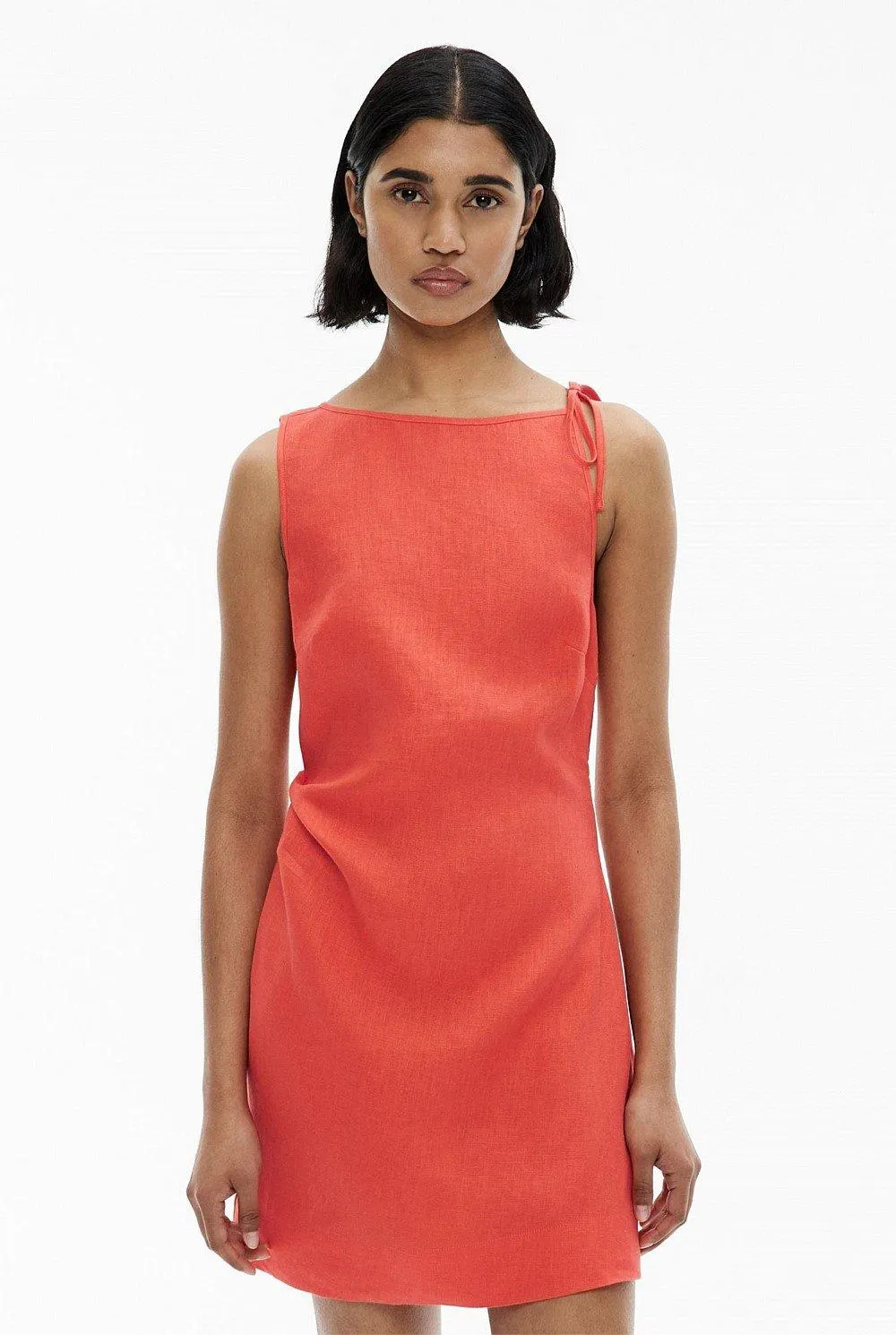 Tie Shoulder Mini Dress