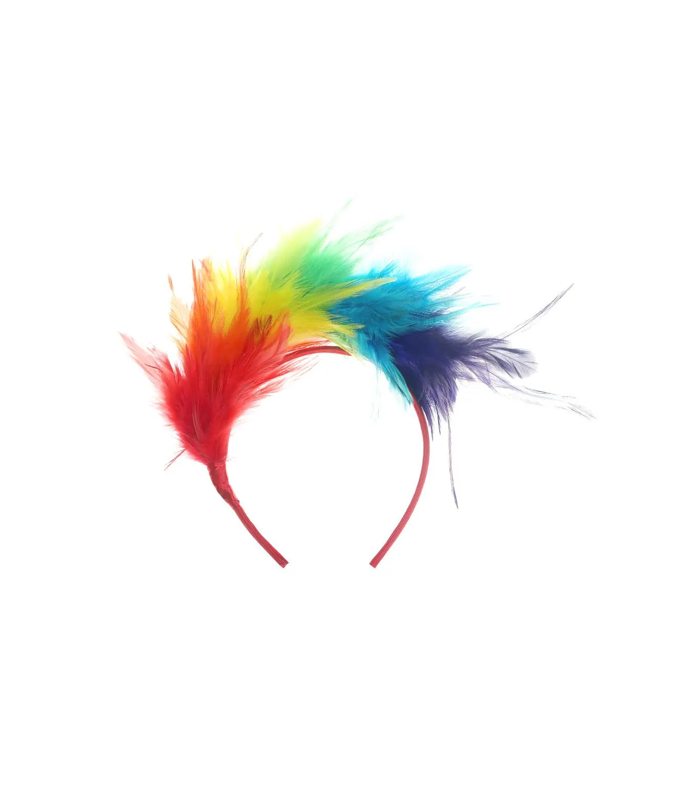 Rainbow Feather Headband