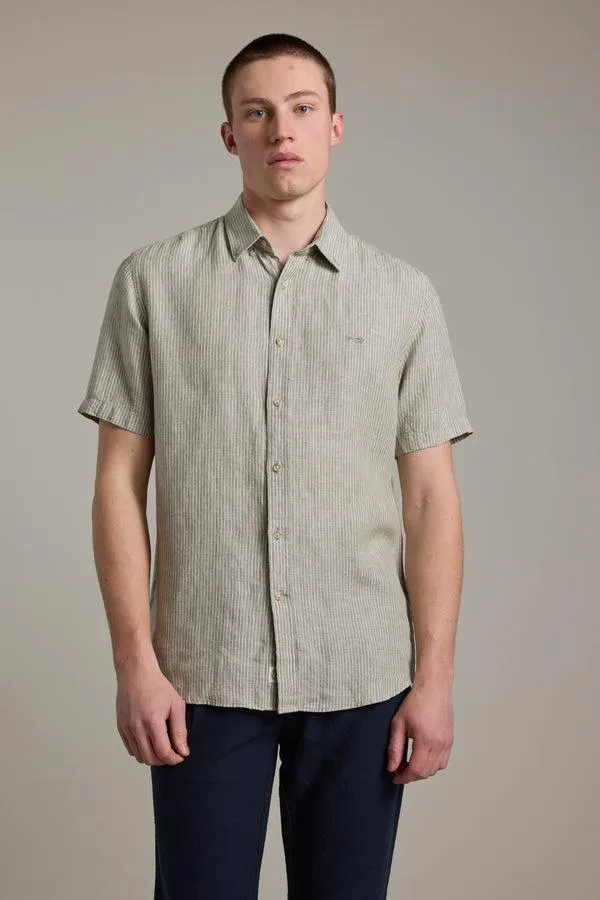 Gentry Striped Linen Shirt