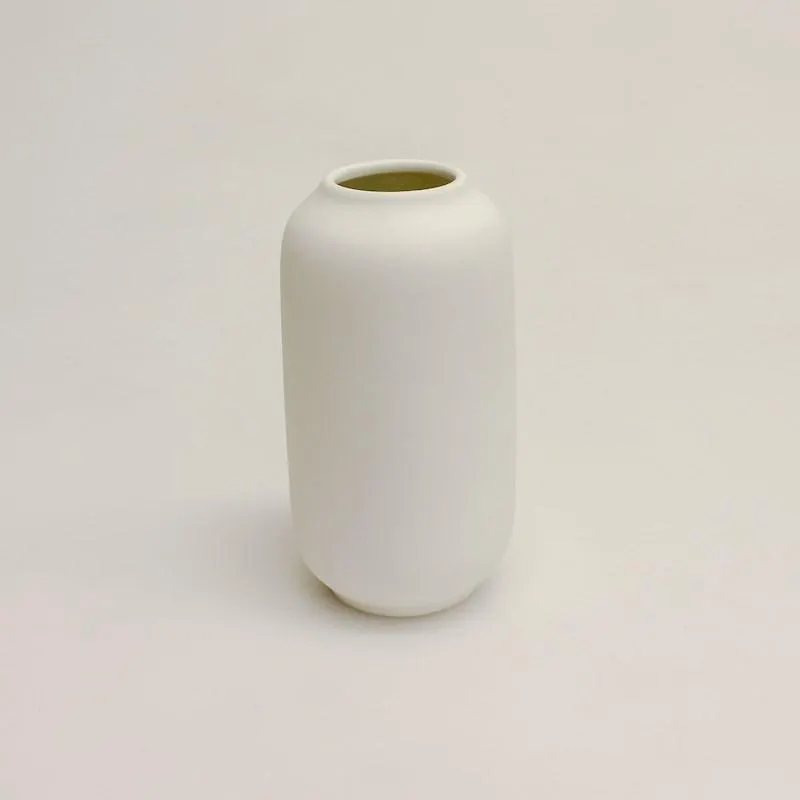 Ceramic Vase White 8.5x8.5x15.2cm