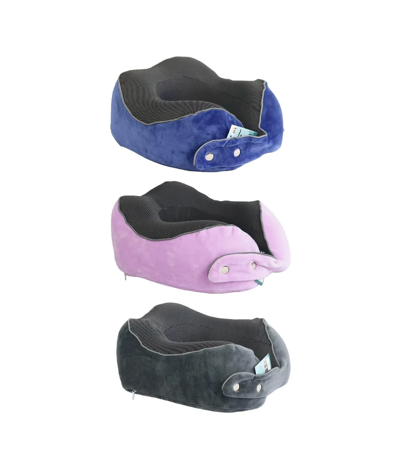 Overlap Travel Pillow 3 Colors Assorted