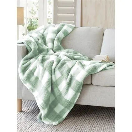 Sherpa Check Blanket