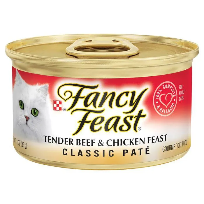 Fancy Feast Classic Tender Beef & Chicken Feast Cat Food 85g