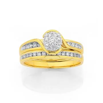 9ct, Diamond Ring TDW=.50ct