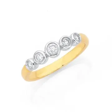 9ct, Diamond Ring TDW=.25ct