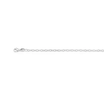 Sterling Silver 55cm Oval Belcher Chain