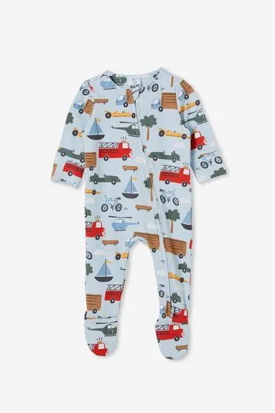 The Long Sleeve Zip Romper