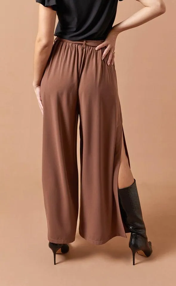 Side Split Wide Pants