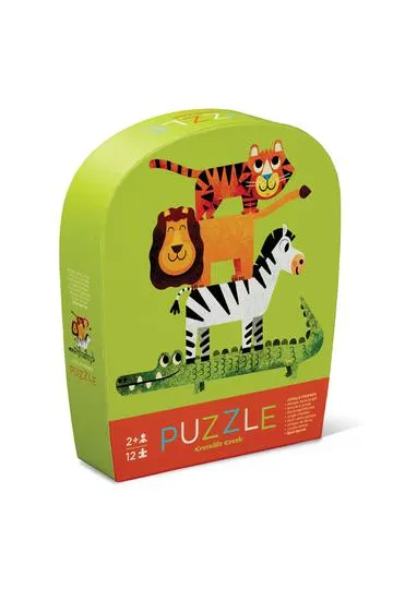 Crocodile Creek 12 Piece Mini Puzzle Jungle Friends