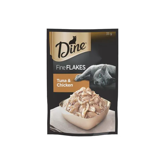 Dine Fine Flakes Tuna And Chicken 35g