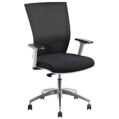 Jasper J Advance Air Plus Ergonomic Syncro Chair White/Black with Arms
