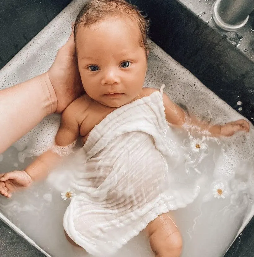 Organic Cotton Gauze Wash/Burp Cloth Bundle - 6 Pack