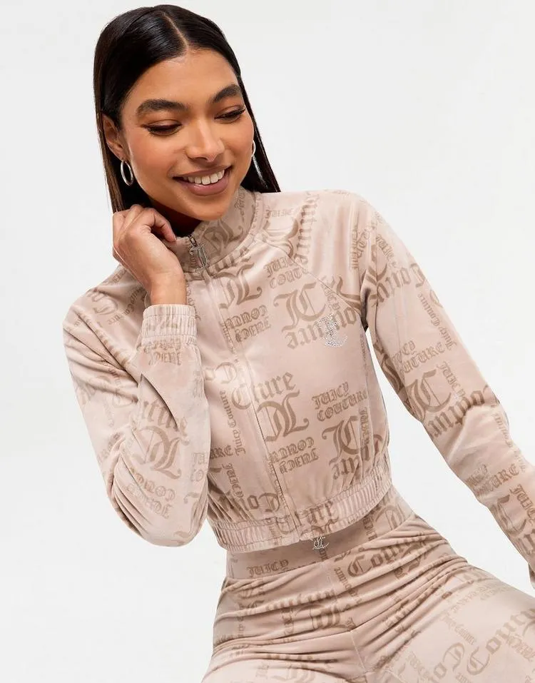 JUICY COUTURE Velour Diamante Track Top