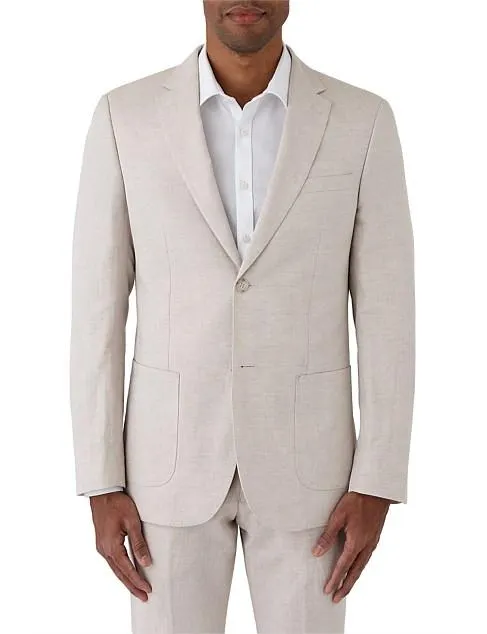 LINEN COTTON SLIM JACKET