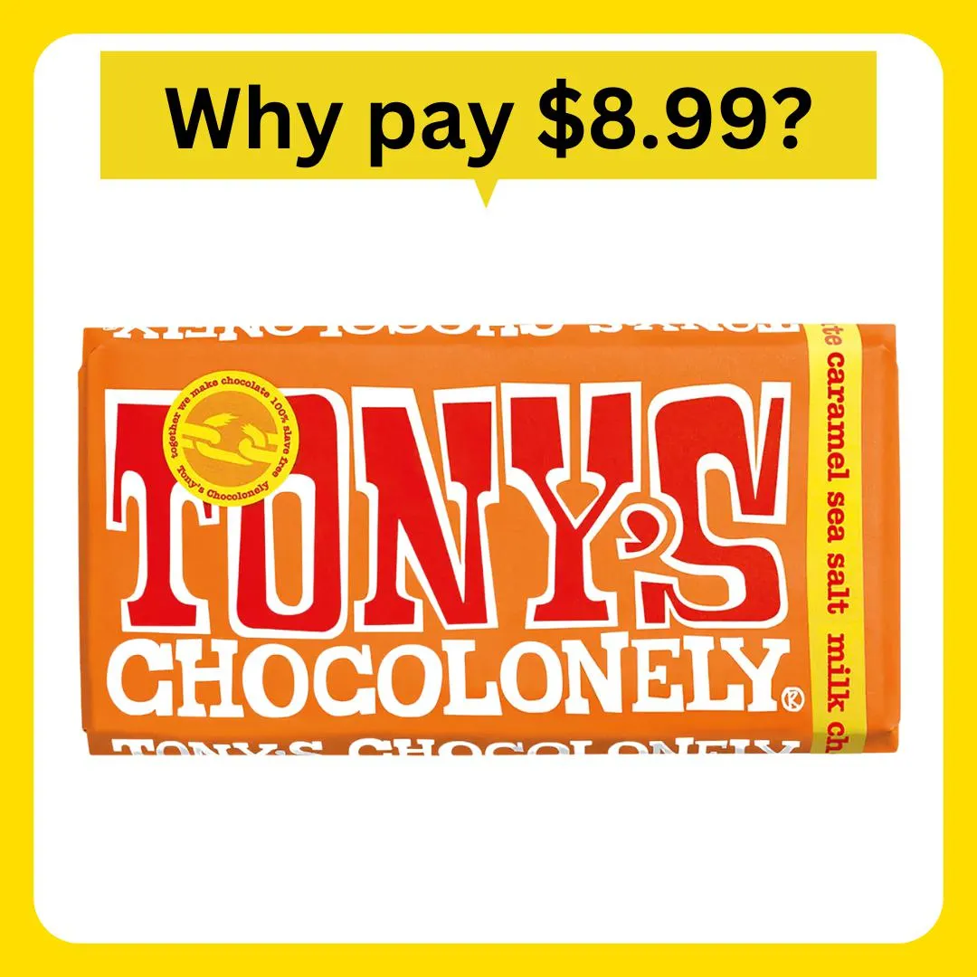 Tony's Chocolonely Caramel Sea Salt Milk Choc 180g