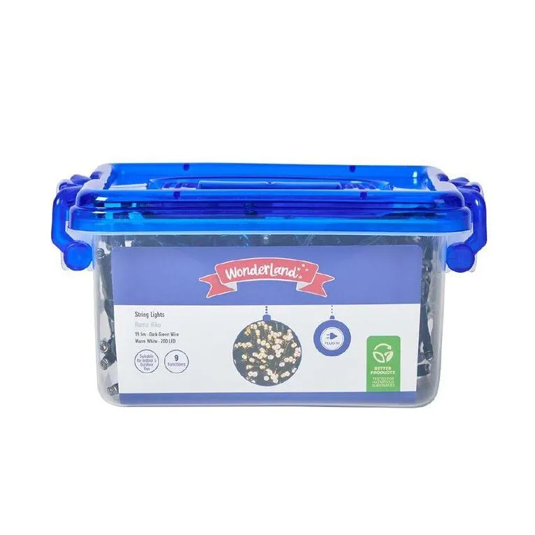 Wonderland Plug-in Christmas String Lights Warm White 19.5m