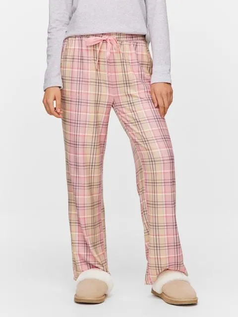 Plush Check Pj Pant