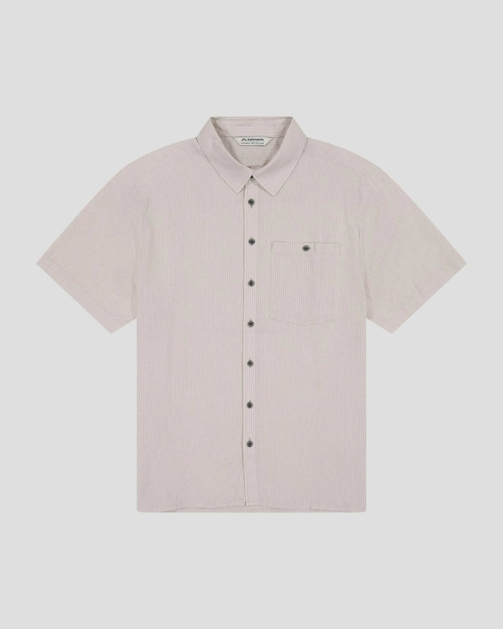 Men’s Weekend Natural Short Sleeve Shirt - Light Hike Stripe