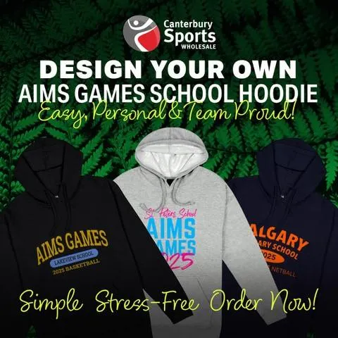 GET YOUR AIMS GAMES HOODIES TODAY!