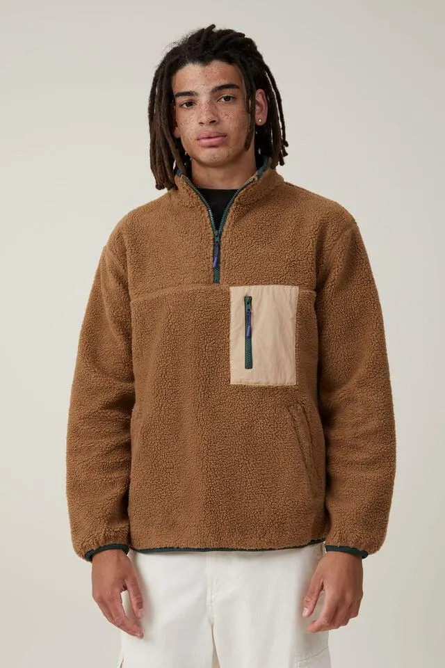 Quarter Zip Teddy Fleece