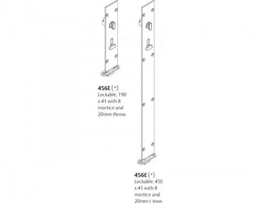 Brio 456E Locking Flush Bolt