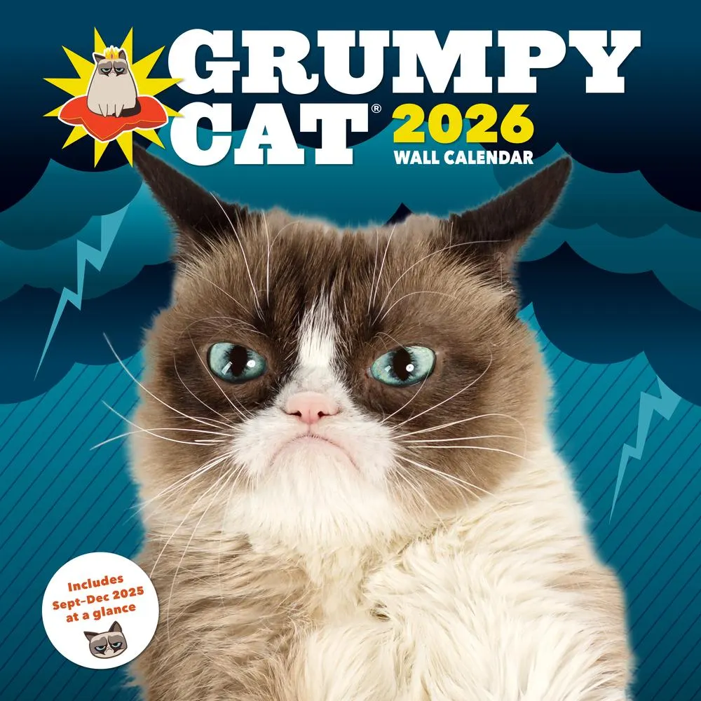 2026 Grumpy Cat Wall Calendar
