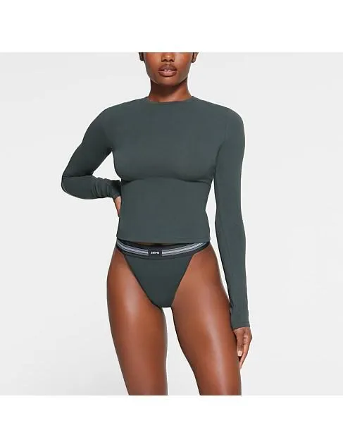 COTTON JERSEY LONG SLEEVE T-SHIRT