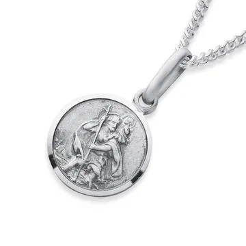 Sterling Silver St. Christopher Pendant
