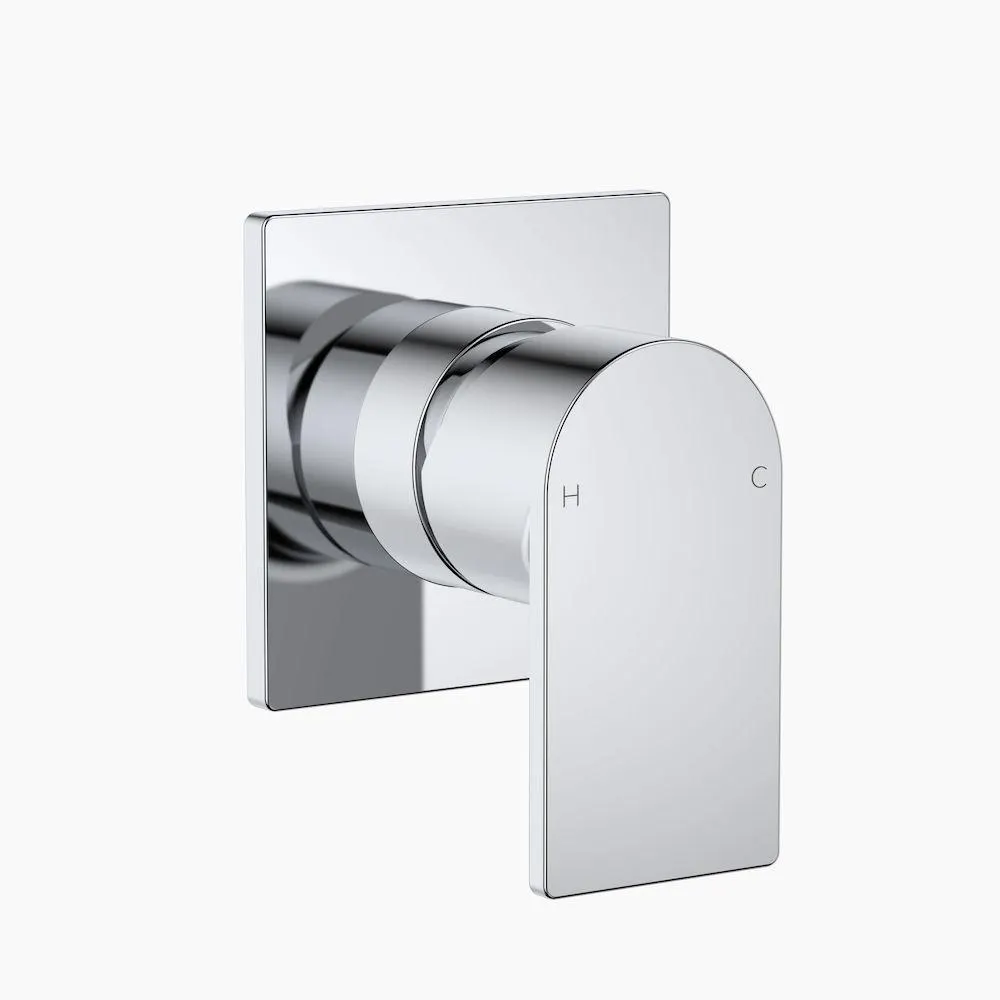 Round Square Wall Mixer Chrome CL10032.C
