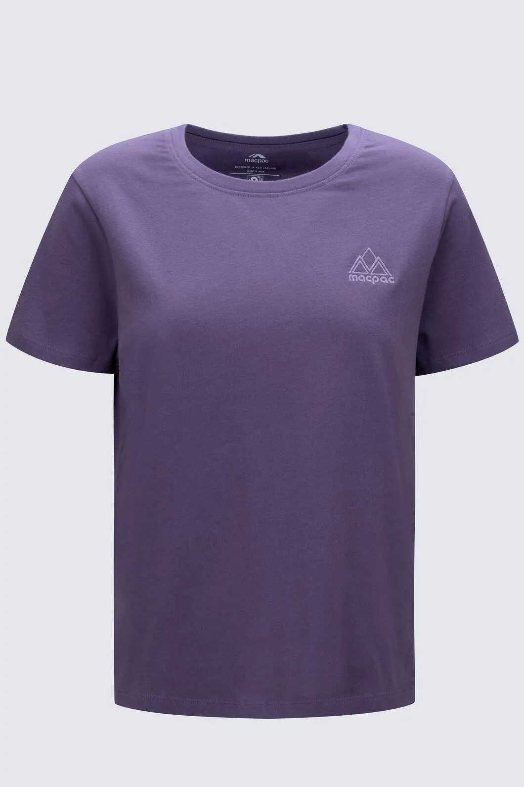 Macpac Women's Vintage Embroidered Fairtrade Organic Cotton Short Sleeve T-Shirt