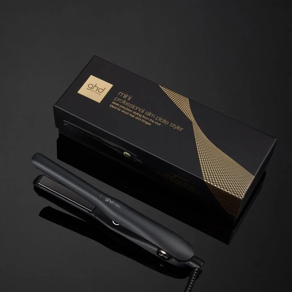 GHD MINI SLIM PLATE HAIR STRAIGHTENER (15MM PLATE) BLACK