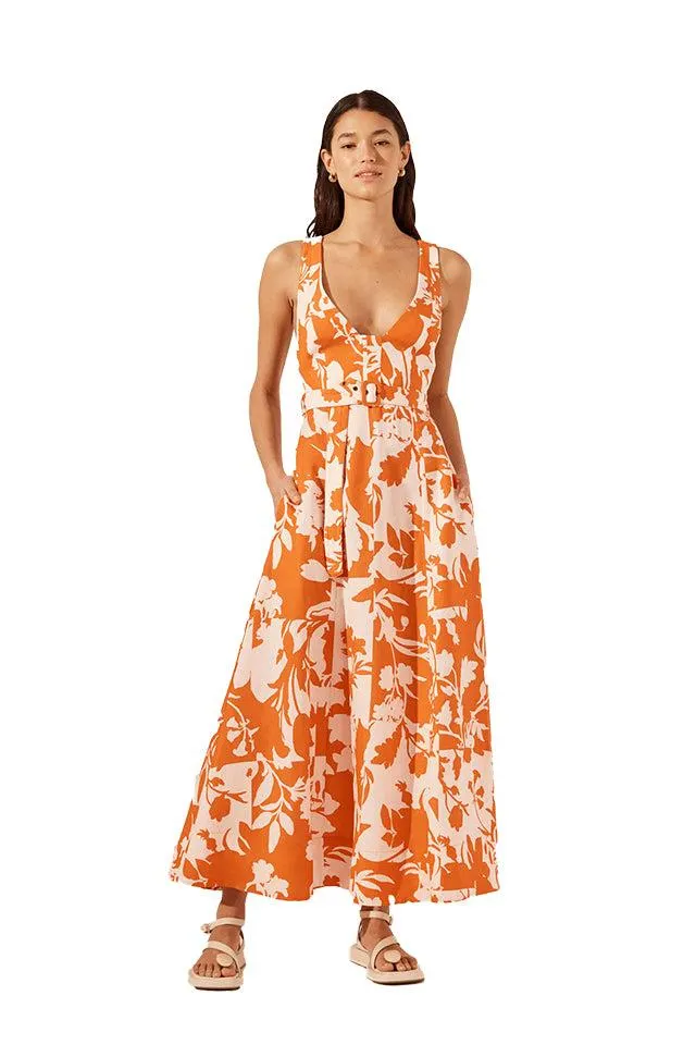 Plumbged Panelled Midi Dress