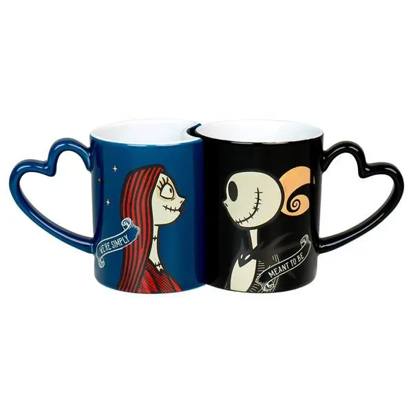 Disney - The Nightmare Before Christmas - Jack & Sally Heart Mug 2-Pack