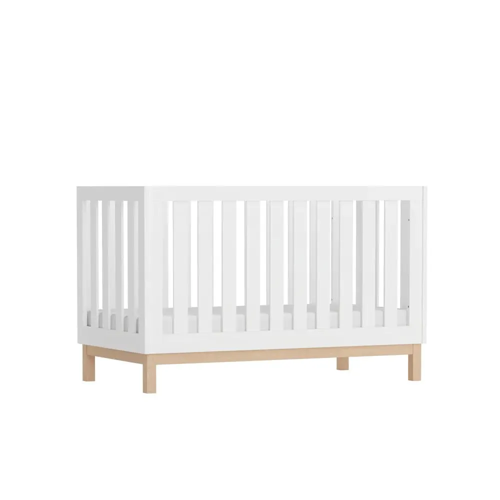 Babyrest Bailey Cot (1400x700) White + FREE ComfiCore Mattress