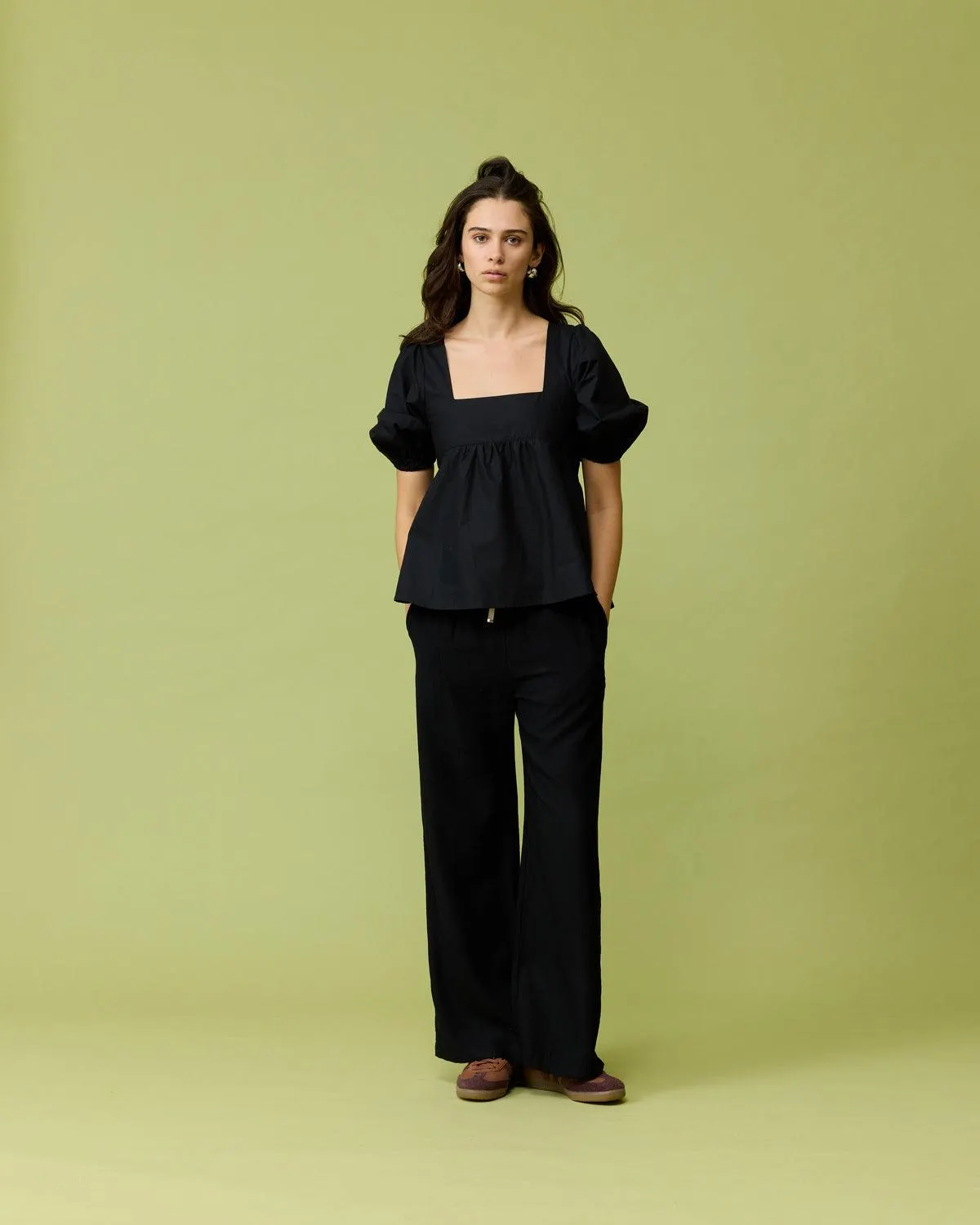 Margie tie-back blouse