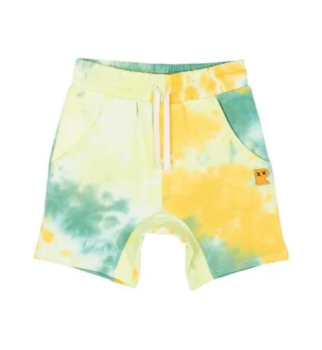 Rock Your Kid Green Tie Dye Shorts