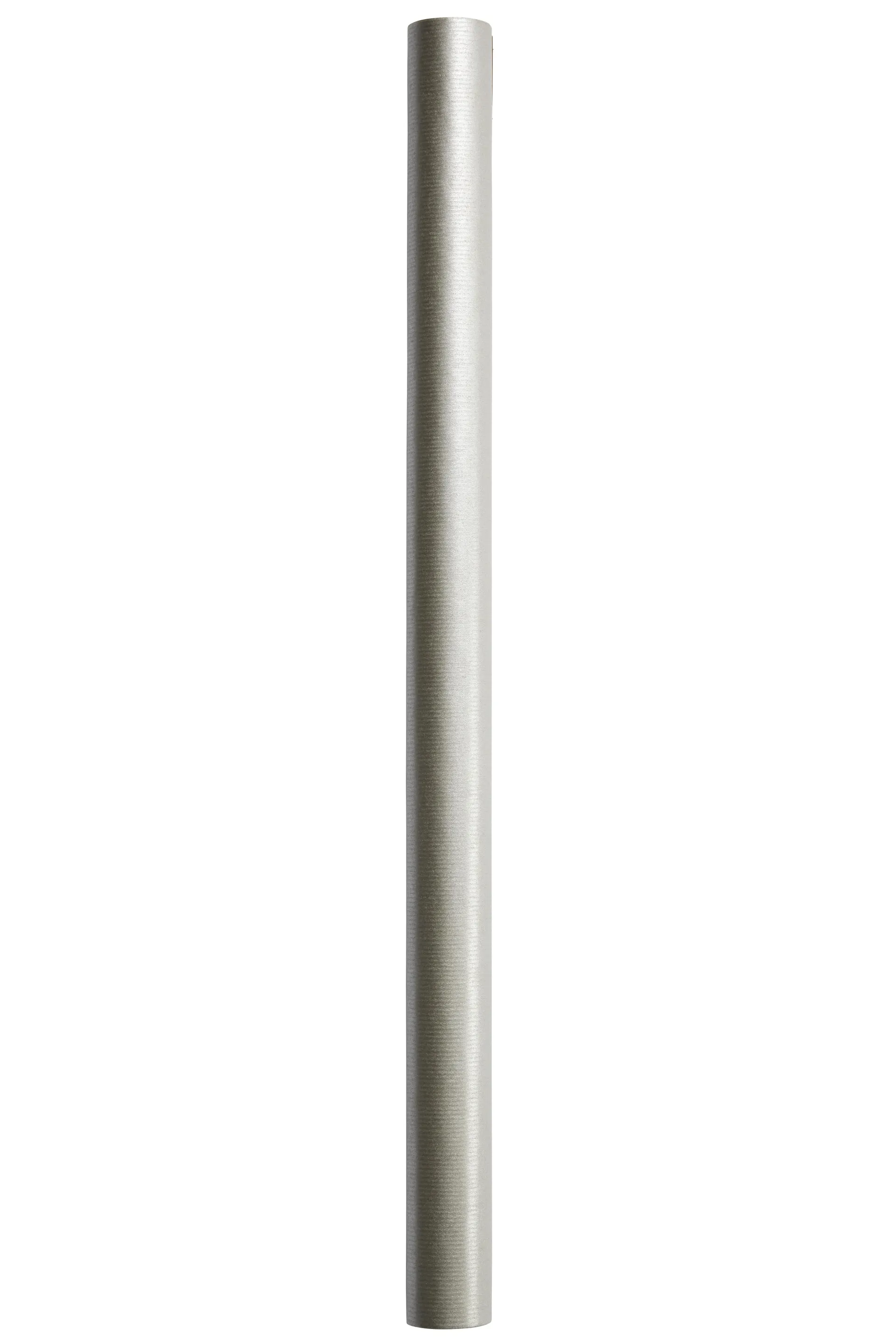 Christmas Wishes Roll Wrap Kraft Ribbed Silver 3m