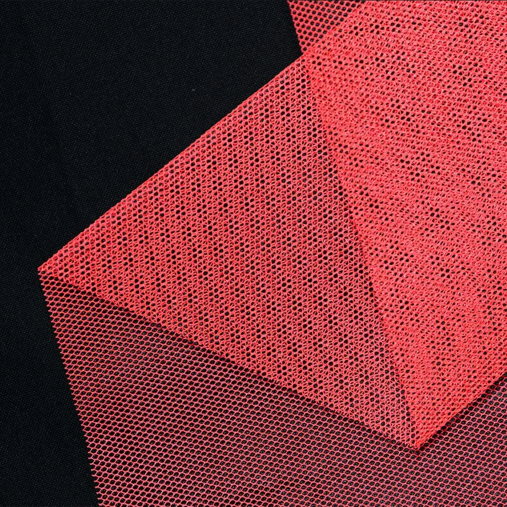 100% Polyester Netting, Fluro Orange- Width 140cm