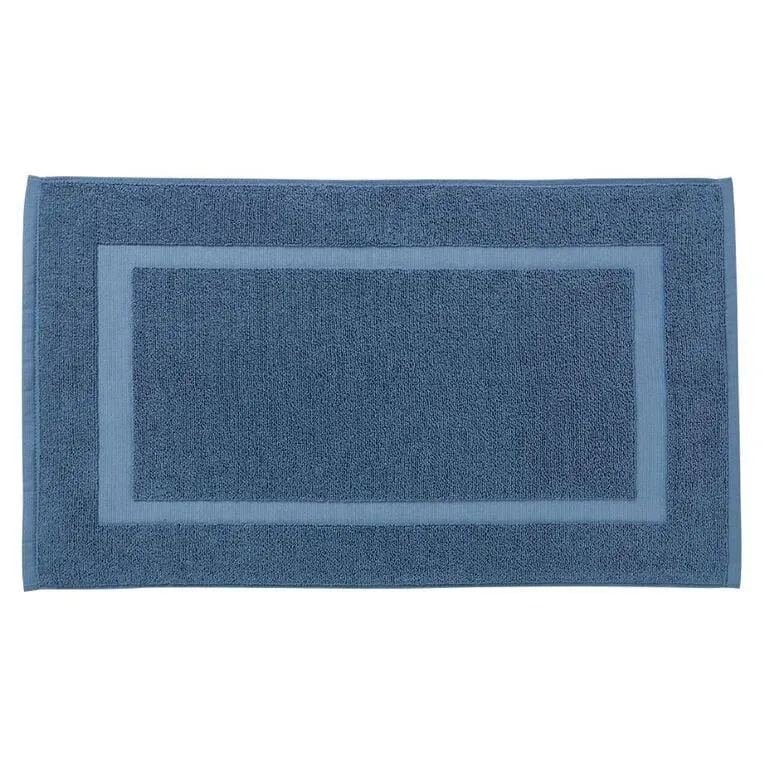 Living & Co Everyday Bath Mat Blue 40cm x 70cm