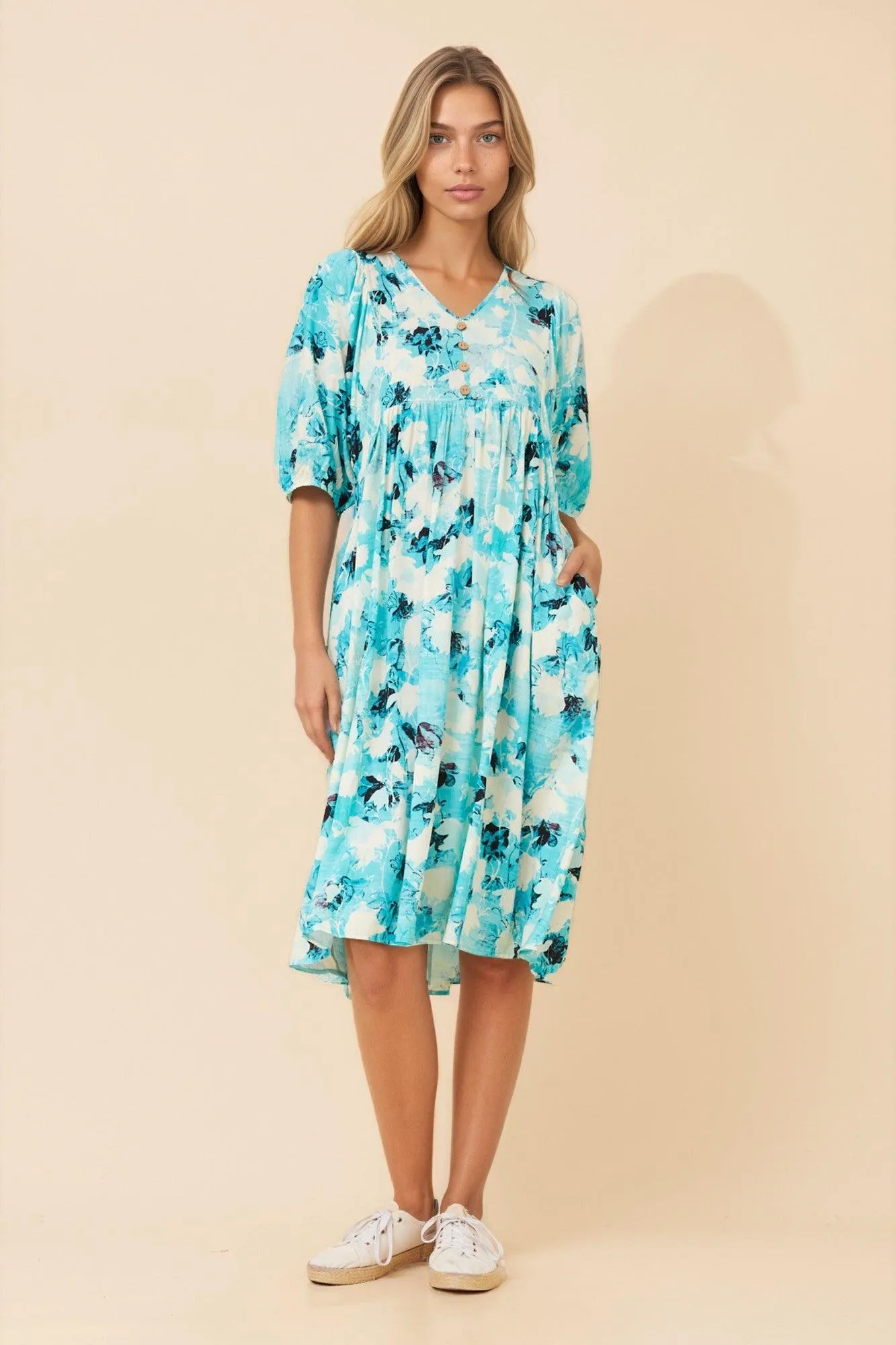 ORAZIA FLORAL MIDI DRESS